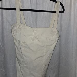 Pinup Couture/ Dixiefried Soft Ivory Dress with Structured Bust *RARE ITEM*